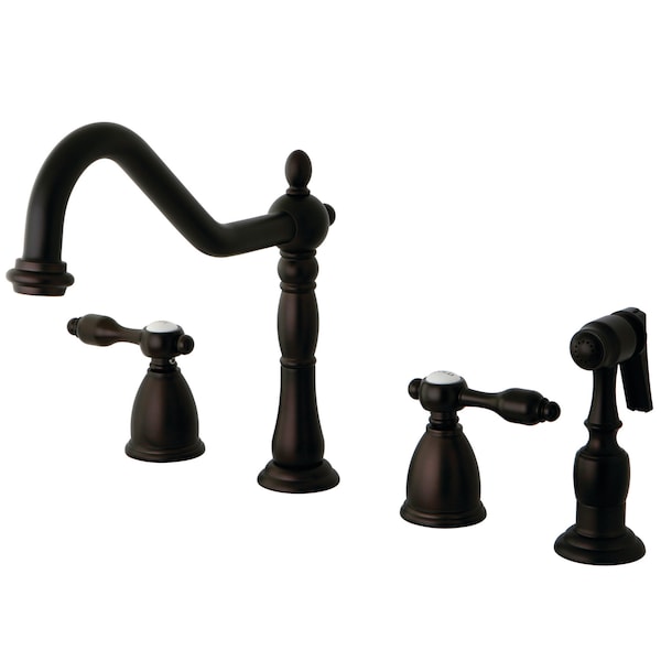 Widespread Kitchen Faucet, Oil Rubbed Bronze